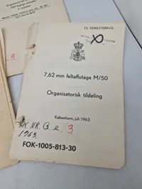 Samling instruktionshæfter fra den danske hær