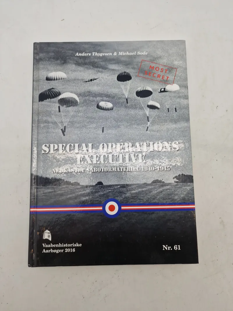 Fantastisk opslagsværk over SOE materiale og nedkastet udstyr - ww2