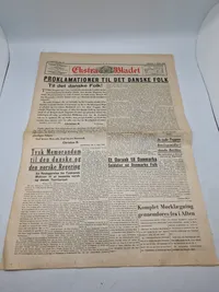 Original avis - Danmarks besættelse 9 april 1940