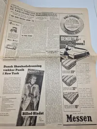 Original avis - Danmarks besættelse 9 april 1940
