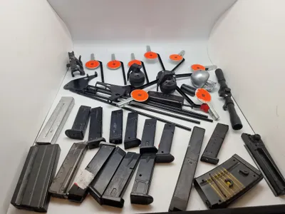 Stor samling magasiner mm. For diverse softguns