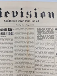Samling originale aviser “Revision” som var kendt for at støtte frikorps veteraner efter ww2