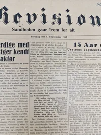Samling originale aviser “Revision” som var kendt for at støtte frikorps veteraner efter ww2
