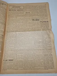 Samling originale aviser “Revision” som var kendt for at støtte frikorps veteraner efter ww2