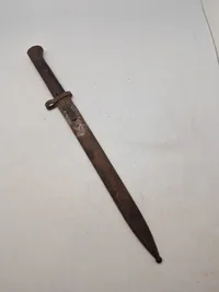 Original tjekkisk bajonet med skede, Loftfund