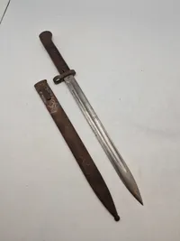 Original tjekkisk bajonet med skede, Loftfund