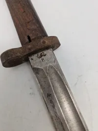 Original tjekkisk bajonet med skede, Loftfund