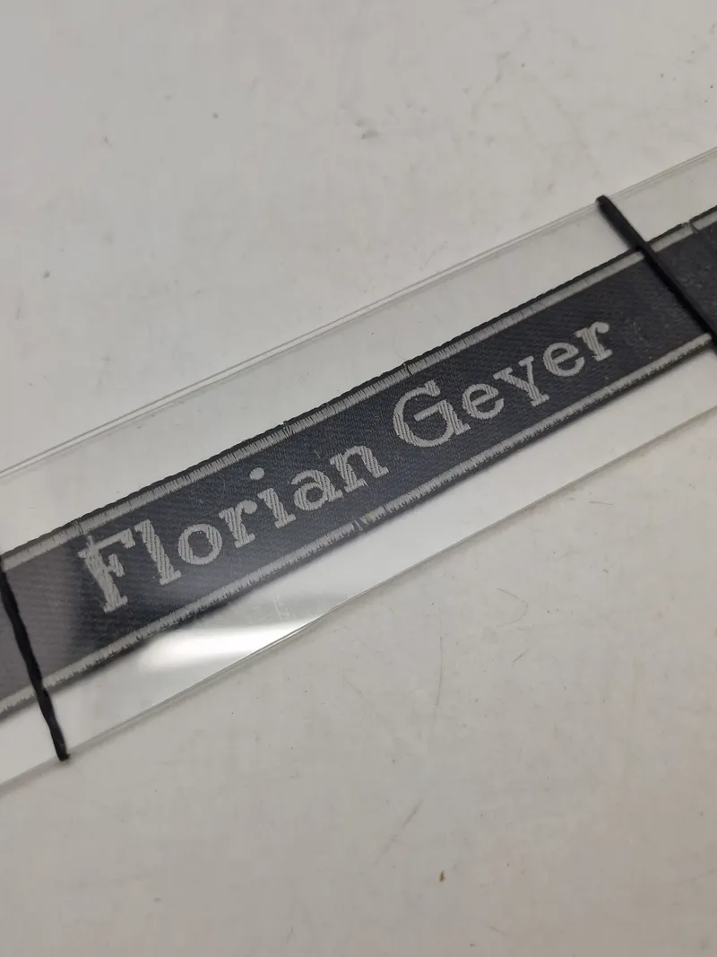 Sjælden original “Florian  Geyer” Cufftitle (8th SS Cavalry Division) bevo