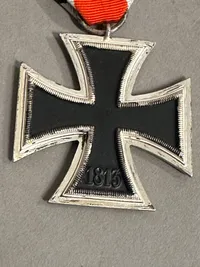 Original Mint W&H Iron cross II class 1939 Walter & Henlein Gabonz a.d. Neisse. Unmarked, because this manufacture never marked crosses.