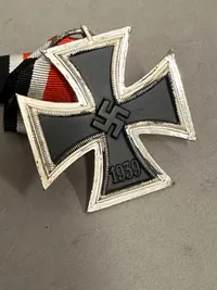 Original Mint W&H Iron cross II class 1939 Walter & Henlein Gabonz a.d. Neisse. Unmarked, because this manufacture never marked crosses.
