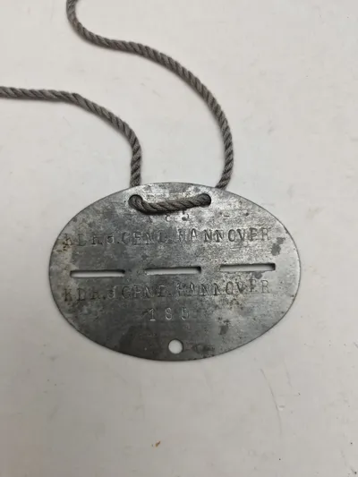 Originalt erkennungsmarke - KDR.d.GND Hannover/Kommandeur der gendamerie Hannover 185