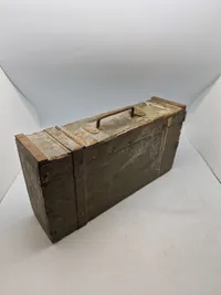 Original sjælden tysk  MG båndkasse af træ fra ww1 til MG08/15