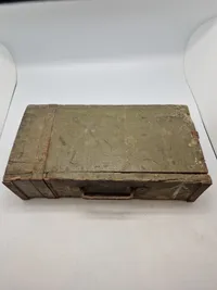Original sjælden tysk  MG båndkasse af træ fra ww1 til MG08/15