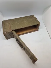 Original sjælden tysk  MG båndkasse af træ fra ww1 til MG08/15