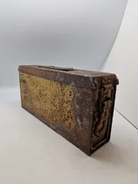 Original tysk båndkasse til MG/34/42 med rester af enhedsfarve - ww2