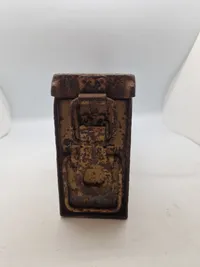 Original tysk båndkasse til MG/34/42 med rester af enhedsfarve - ww2