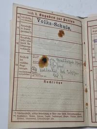 Originalt Heer wehrpas med indtegnelse fra Abwehr spionage mm.