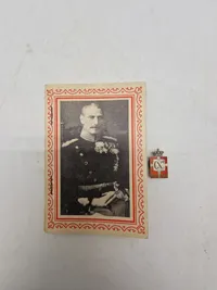 Originalt Georg Jensen kongemærke  (1945 udgaven) og sangbog - ww2