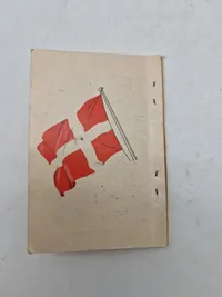 Originalt Georg Jensen kongemærke  (1945 udgaven) og sangbog - ww2