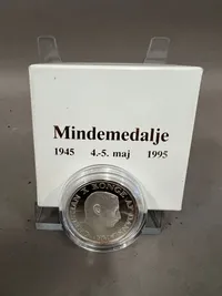 Original minde medalje 1945-1995 af 999 sølv