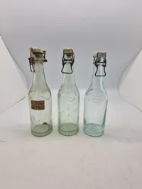 Samling originale Carlsberg patentflasker
