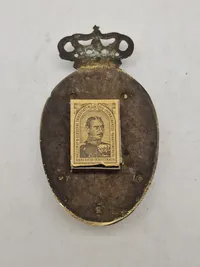Tændstiksæske holder med krone