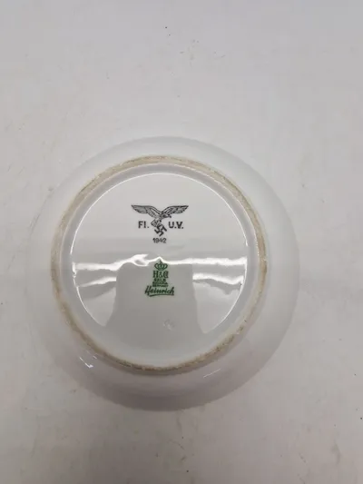 Original tysk Luftwaffe desert tallerken
