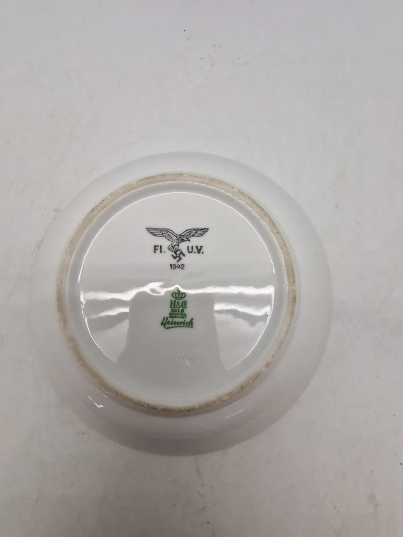 Original tysk Luftwaffe desert tallerken