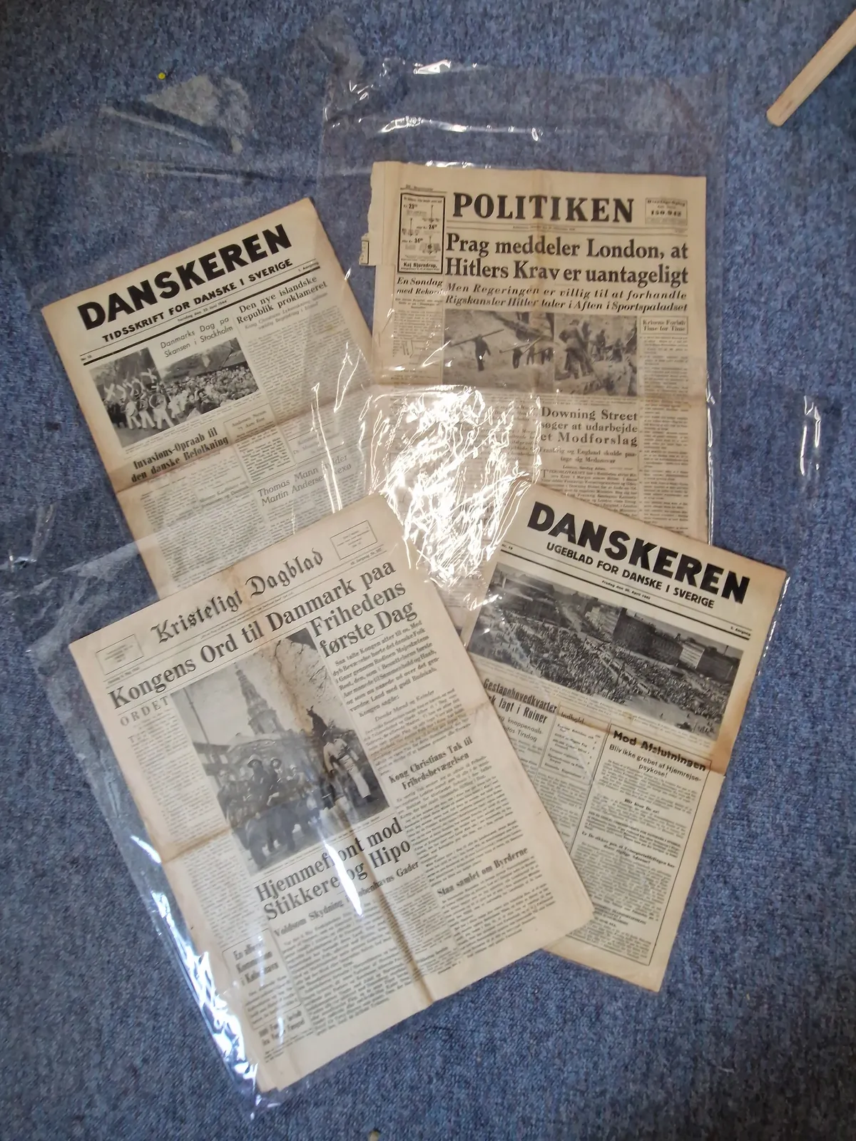 Samling originale ww2 aviser