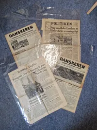 Samling originale ww2 aviser