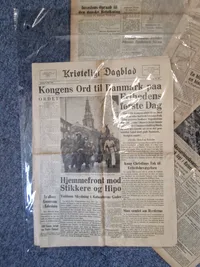 Samling originale ww2 aviser