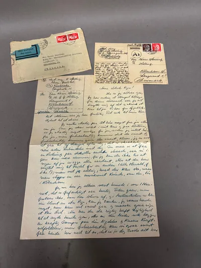 Originalt breve på dansk sendt fra Tyskland til Danmark under WW2