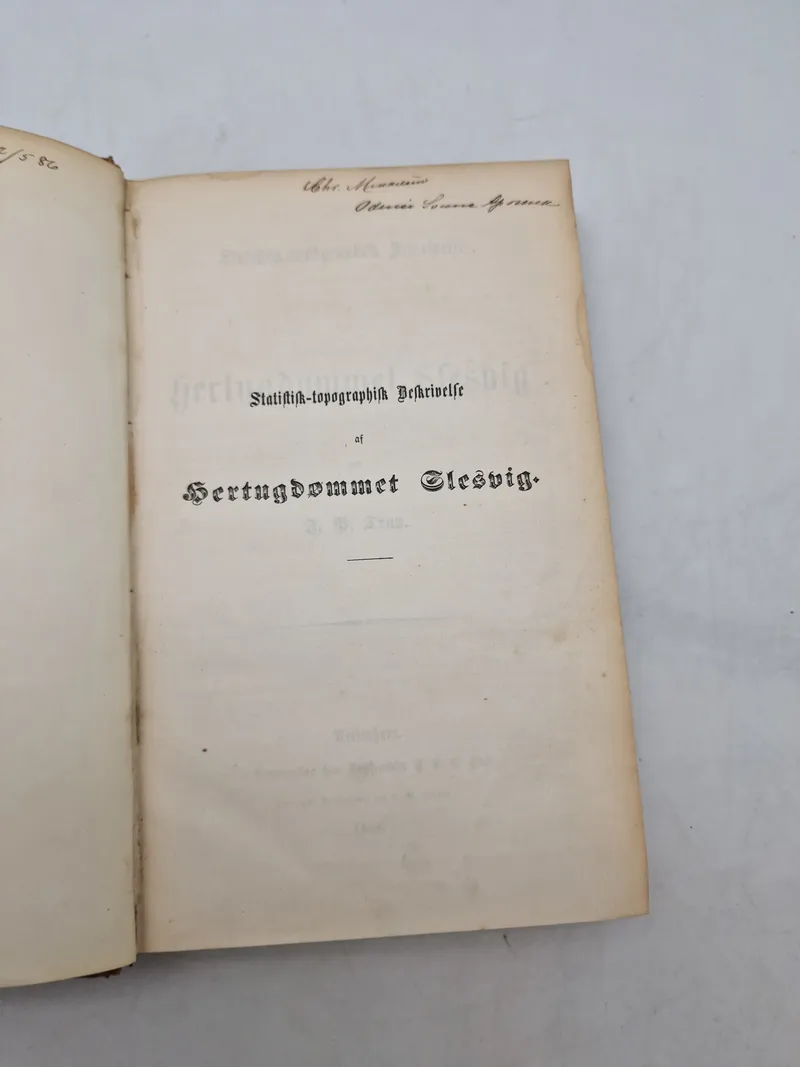 Statistisk-topographisk Beskrivelse
Hertugdømmet  Slesvig (1864)