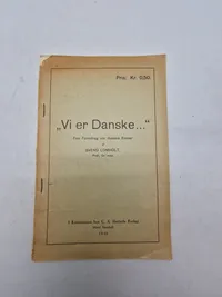 Originalt hæfte “Vi er danske”