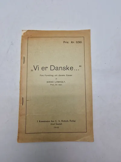 Originalt hæfte “Vi er danske”