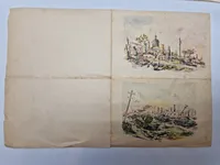 Samling original brevpapir og postkort - ww2