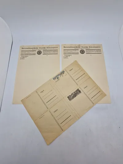 Samling original brevpapir og postkort - ww2