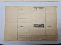 Samling original brevpapir og postkort - ww2