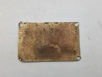 Ældre fransk motor skilt af messing