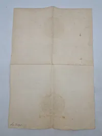 Sjældent originalt dokument fra 1864 veteran der bliver gjort til dannebrogsmand i 1926 - dokumentet er underskrevet af Prins Harald