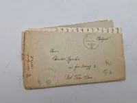 Samling original feltpost, billeder mm fra ww2. Meget af posten er sendt til dk under ww2