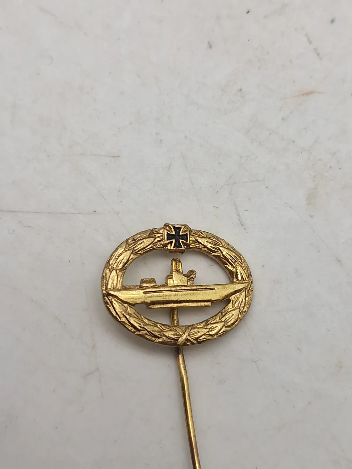Sjælden original ww2 veteran pin for ubåds personel