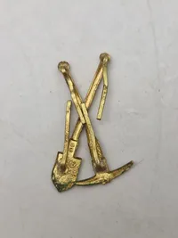 Original W-SS/SA Einzel Kragenspiegel-Auflage - godt RZM stemplet på bagsiden