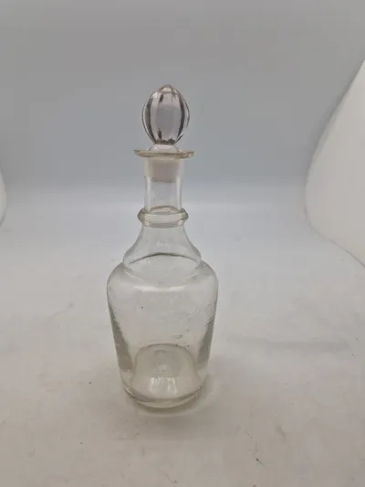 Mundblæst glaskaraffel - slut 1800 tallet