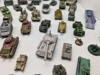 Samling militært legetøj