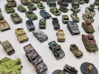 Samling militært legetøj