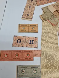 Samling originale ww2 rationeringsmærker