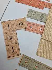 Samling originale ww2 rationeringsmærker