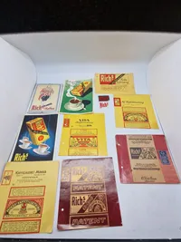 Samling originale Richs effekter fra tiden omkring ww2