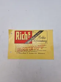 Samling originale Richs effekter fra tiden omkring ww2